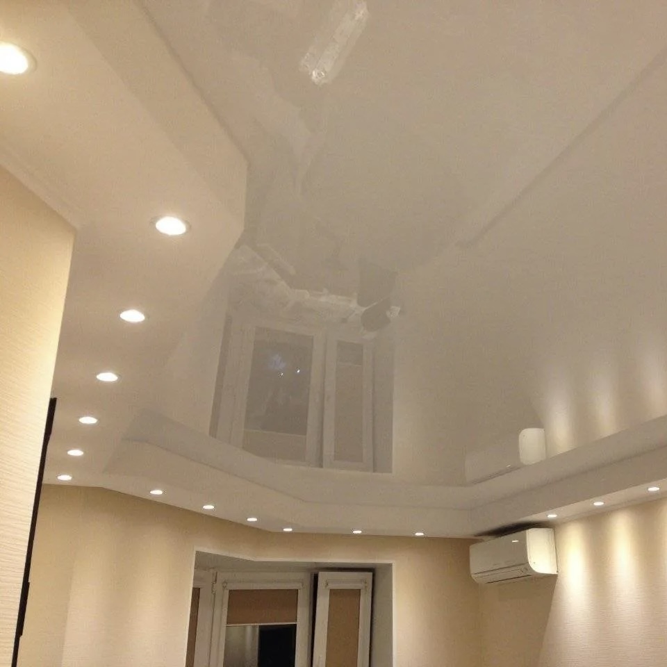 Глянцевые натяжные потолки Потолки Всем