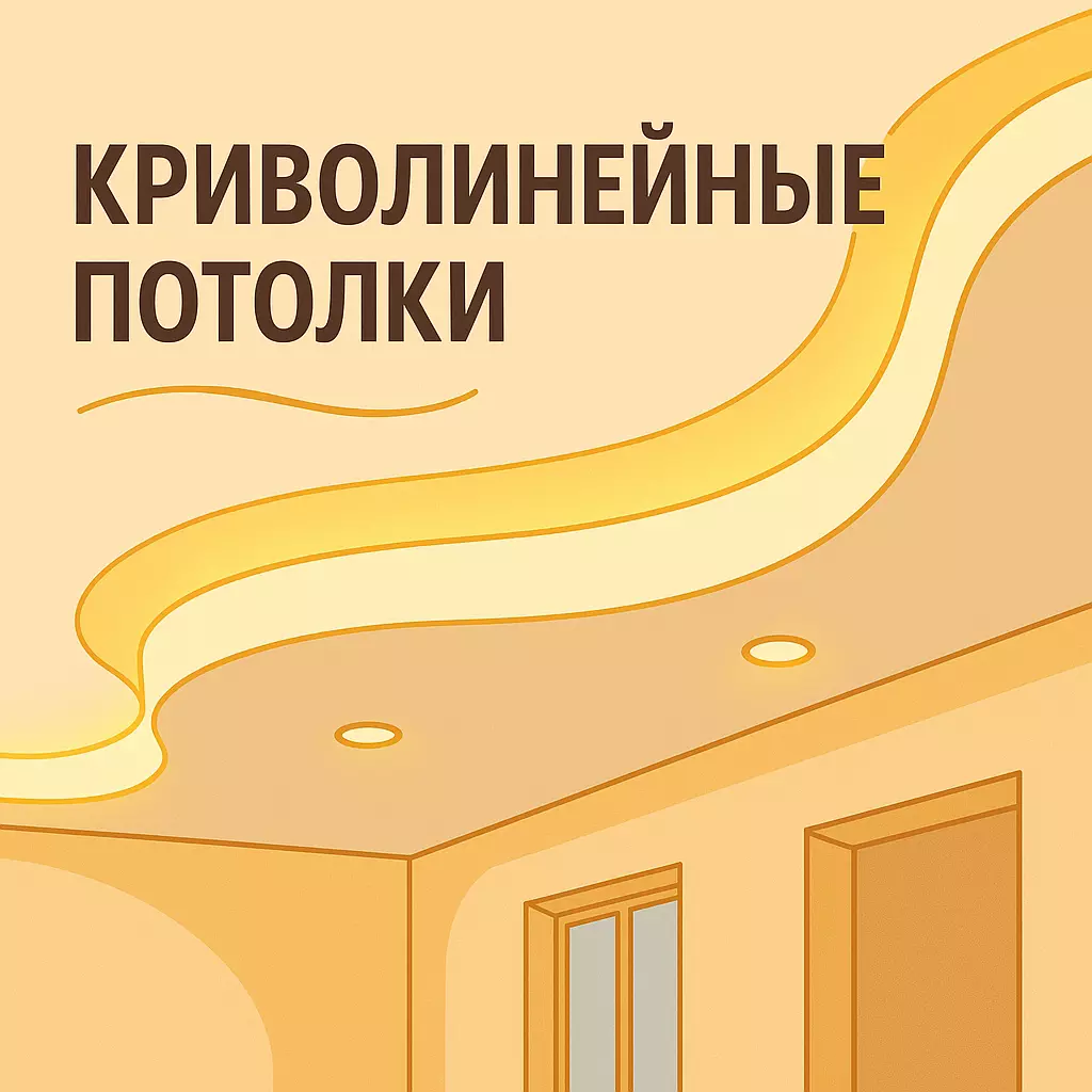 Криволинейные натяжные потолки Потолки Всем