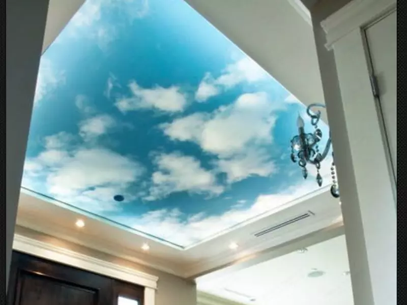 Натяжные потолки небо с облаками Потолки Всем