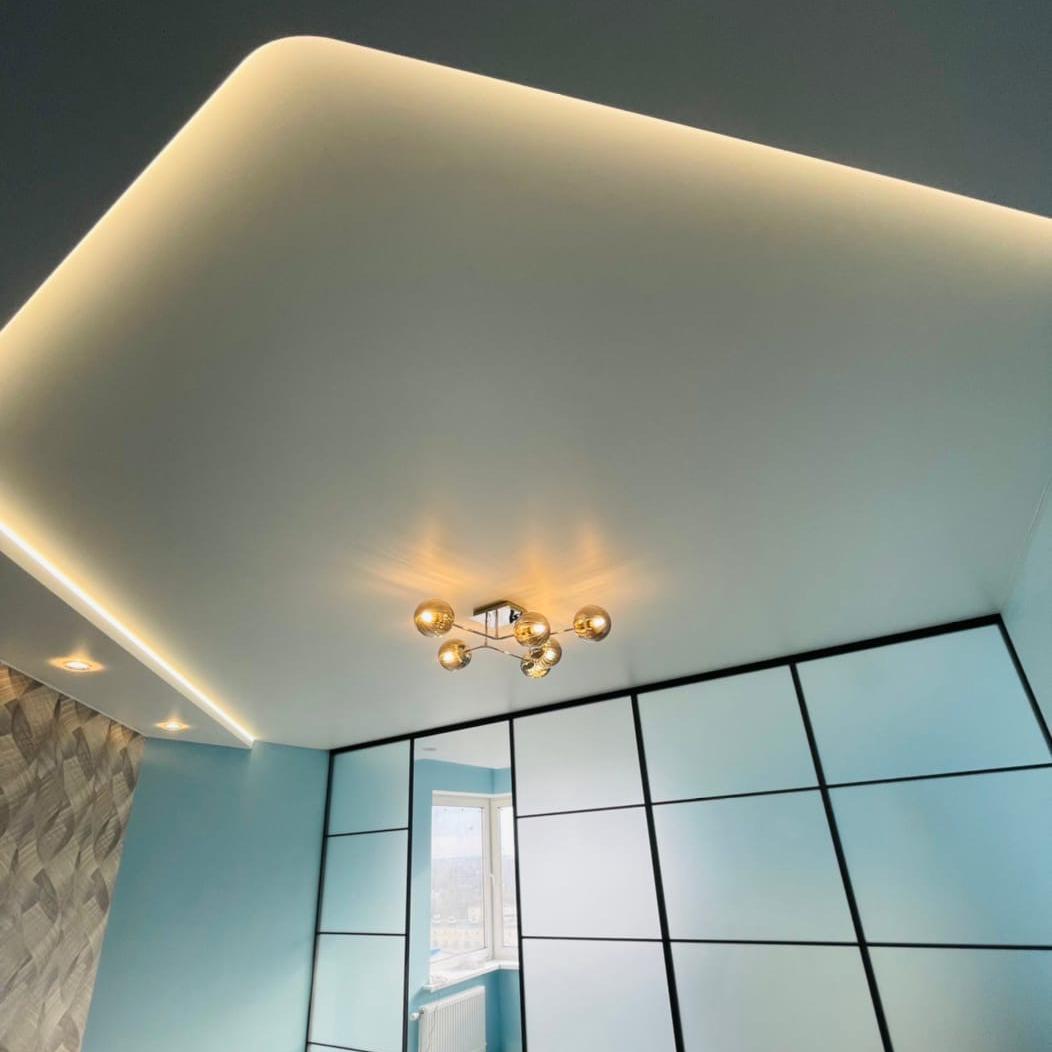 Двухуровневые натяжные потолки Потолки Всем