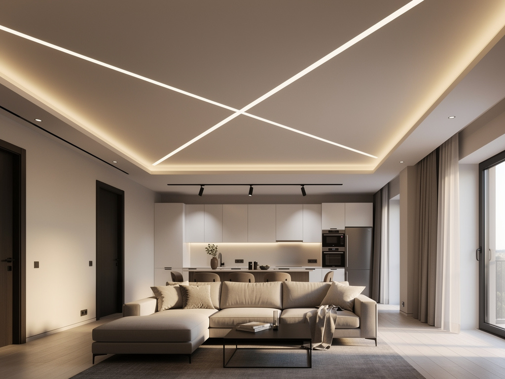 Подсветка в натяжном потолке: лента, световые линии или трек — как выбрать без переплат Potolki-Vsem