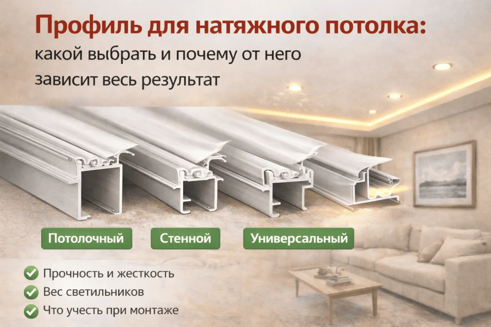 Профиль для натяжного потолка: какой выбрать и почему от него зависит весь результат Potolki-Vsem