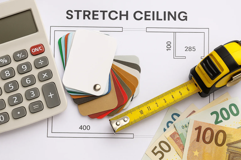 Цены на натяжные потолки за м² с установкой Потолки Всем