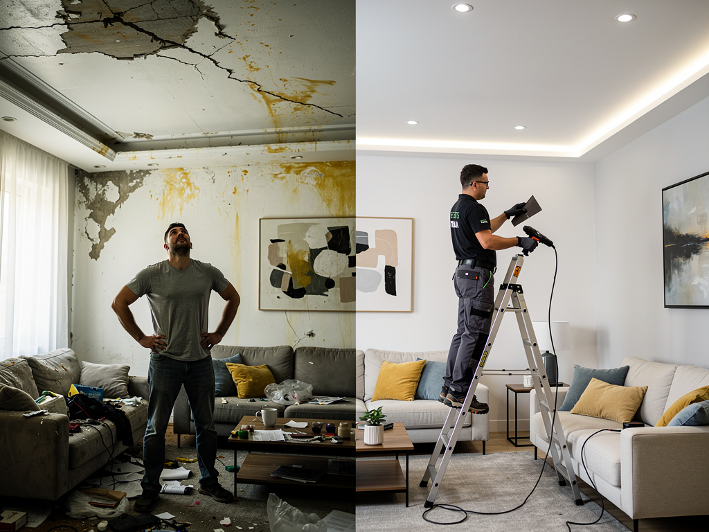 Натяжной потолок или покраска: честный расчет, что дешевле за 5–15 лет, с учетом потопов, ремонта и нервов Potolki-Vsem